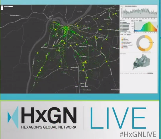 Modern data visualization on map